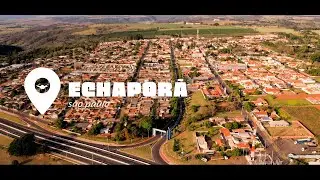 Vista aérea da cidade de Echaporã/SP