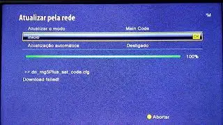 erro ao atualizar megabox pela rede