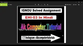 EHI-03 IN HINDI IGNOU SOLVED ASSIGNMENT