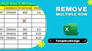 How to Removed Multiple Rows in Microsoft Excel