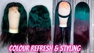 how to do a colour refresh on your hair & styling