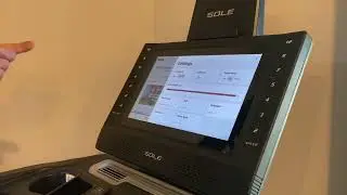 Calibrating Sole F80 Treadmill New Touch Screen