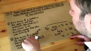 Form and solve a linear equation from a word problem involving a single occurrence of the variable.