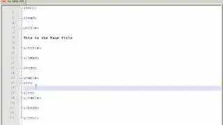 Creating a simple table in HTML