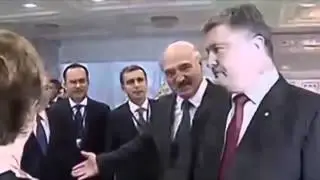 Изменился в лице  Как Порошенко встретил Путина в Минске  Мимика Порошенка при