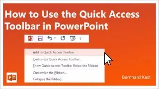 How to Customize the Quick Access Toolbar in PowerPoint