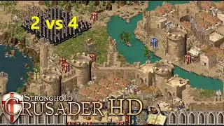 Stronghold Crusader HD- 2 vs 4- Yenilmeye Doyamadılar