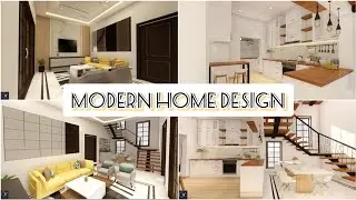 Modern home Design | Modern lounge and Open Kitchen Design| Home interior Tour