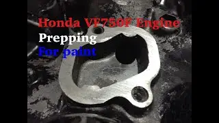 Honda VF750F Engine - Prepping for Paint - Part 16