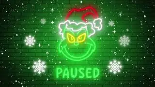 Grinch Twitch Overlays, Animated Black Green Twitch Pack, Christmas Stream Pack