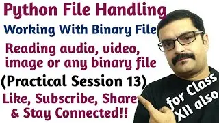 reading audio, video, image or any binary file using Python file handling | reading binary files