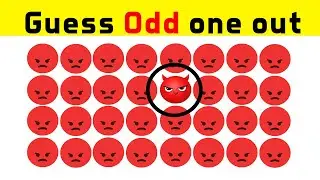 Can you find the #angry #odd #emoji one out? #findtheoddemojiout #challenge#games by @Insightbuzz