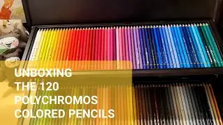 Testing  and Review the 120 polychromos colored pencils set