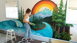 How I painted a mural in my studio