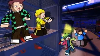 Demon Slayers survive a night.. in Roblox!
