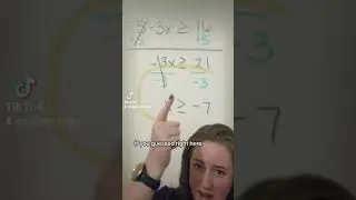 common mistake when solving inequalities! 