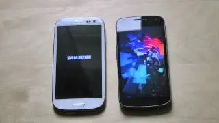 Samsung Galaxy S3 vs. Samsung Galaxy Nexus Boot Up Test 2012 Hands-On Look