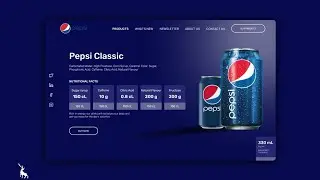 Pepsi Landing Page Design - Figma tutorials