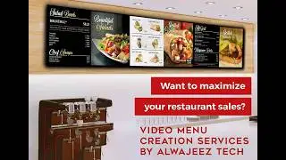 HD Video Menu Creation Services for Restaurants in Saudi Arabia @499 SAR