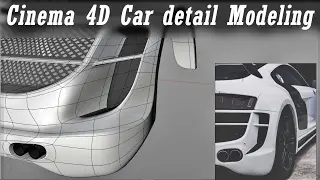 Cinema 4D Car part detail Modeling
