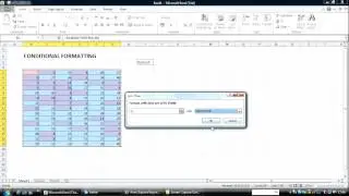 Excel Conditional Formatting 2:  Highlight Cell Rules -Less than