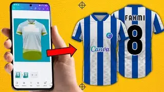 How to design a jersey in Canva | Canva tutorial for mobile phones and laptops