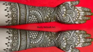 Full front hand bridal mehndi design 2021