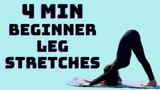 Leg Stretches for BEGINNERS! | 4 min leg stretch