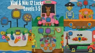 Vlad & niki 12 Locks level 1-5 walkthrough ||rud present||