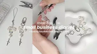 small business diaries ― making keychain and packing photocard order / studio vlog 60 ⋆ ִֶָ ๋⋆𐙚 ࣪˖ ֶ