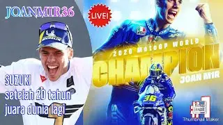 JUARA DUNIA !!Hasil motoGp 2020 jOAN MIR suzuki sirkuit valencia #m1r