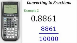 TI Calculator Tutorial: Converting Decimals to Fractions