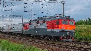 ЭП1-350 с Пассажирским поездом 201С Анапа - Красноярск