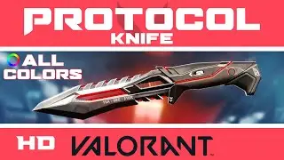 Protocol Dagger VALORANT KNIFE SKIN (ALL COLORS) | New Skins Showcase