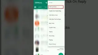How To Freeze Last Seen on Gb WhatsApp 🔥 || Hide last seen on WhatsApp 