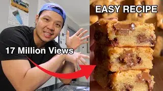 One of the best desserts we've tried | Trying the 17 Million View Blondie Recipe [EASY]