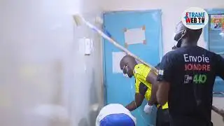 Les jeunes de l'association UReport Niger réhabilitent un CSI