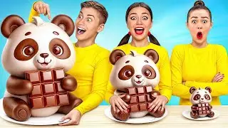 Большая, Средняя и Маленькая еда | Челлендж от Olala