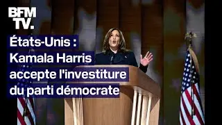 Kamala Harris accepte l'investiture démocrate lors de la Convention du parti à Chicago