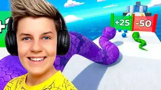 Can We Go NOOB to PRO to HACKER in SNAKE RUN! Prezley