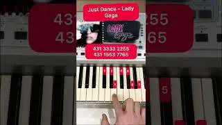 Easy piano JUST DANCE (Lady Gaga) 