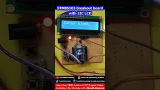 STM8S103 breakout board with I2C LCD