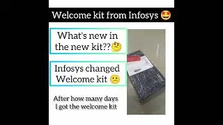 Welcome kit from Infosys 🤩| |Infosys changed welcome kit??😕| |What's new in the new kit??🤔