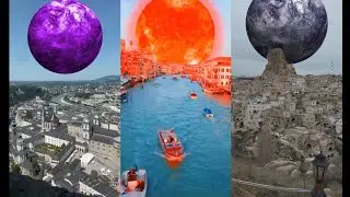 Terrifying Planets Falling on Earth Compilation