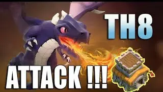 100% Attack ON TOWNHALL 8 WITH TOWNHALL 7 TROOPS