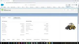 Heavy Equipment: Machinery demo with eCon CPQ for Salesforce