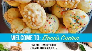Pine Nut, lemon Yogurt & Orange Italian Cookies