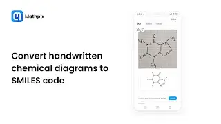 Convert handwritten chemical diagrams to SMILES code