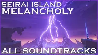 Seirai Island Music Collection With Lightning Background || Genshin Impact