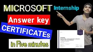 Microsoft virtual Answer key || Microsoft internship answer || Microsoft virtual internship